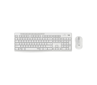 Logitech MK295 Silent Wireless Combo clavier Souris incluse RF sans fil Hongrois Blanc