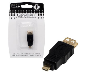MCL USB-AF/HM changeur de genre de câble Micro USB USB A Noir