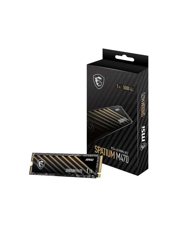 MSI SPATIUM M470 PCIe 4.0 NVMe M.2 1000 Go PCI Express 4.0 3D NAND