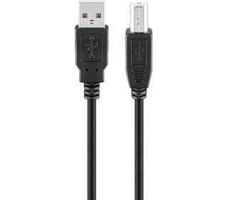 Goobay 93597 câble USB 3 m USB 2.0 USB A USB B Noir