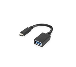 Lenovo 4X90Q59481 câble USB 0,14 m USB 3.2 Gen 1 (3.1 Gen 1) USB C USB A Noir