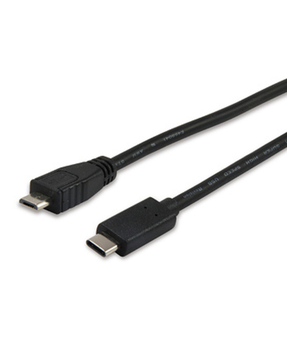 Equip 12888407 câble USB 1 m USB 2.0 Micro-USB B USB C Noir