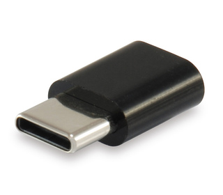 Equip 133472 changeur de genre de câble USB C Micro USB B Noir
