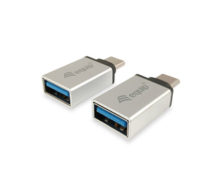 Equip 133473 changeur de genre de câble USB Type C USB Type A Argent