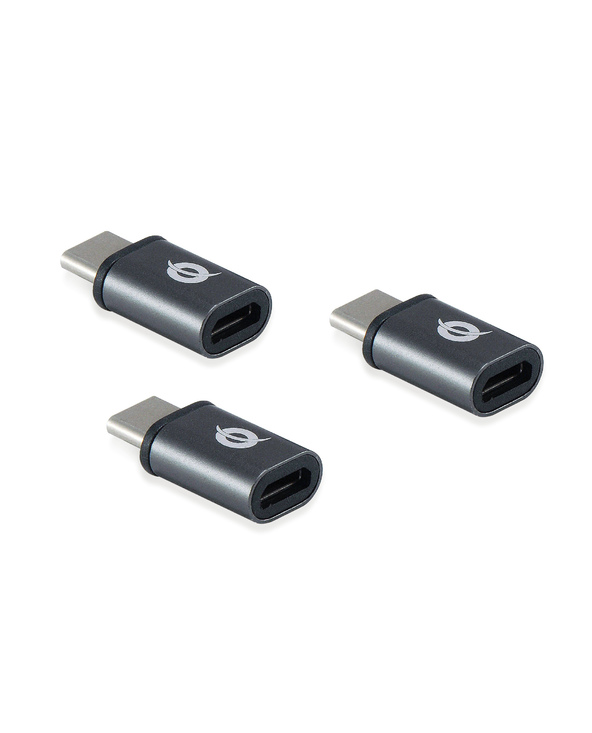 Conceptronic DONN05G changeur de genre de câble USB 2.0 Type-C USB 2.0 Micro Noir