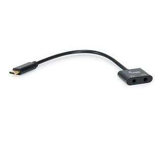 Equip 133469 câble audio 0,15 m USB C 2 x 3.5mm Noir