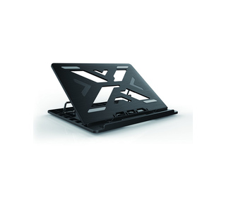 Conceptronic ERGO Laptop Cooling Stand Supports de Notebook Noir 39,6 cm (15.6")