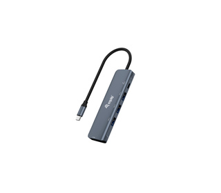 Equip 133487 hub & concentrateur USB 3.2 Gen 1 (3.1 Gen 1) Type-C 5000 Mbit/s Noir, Gris