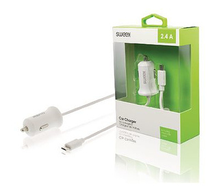 Sweex CH-008WH chargeur d'appareils mobiles Blanc Auto