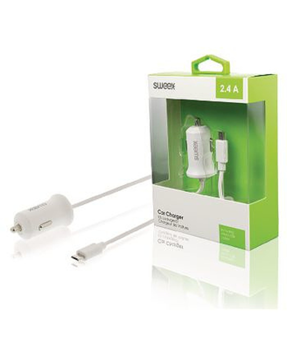 Sweex CH-008WH chargeur d'appareils mobiles Blanc Auto
