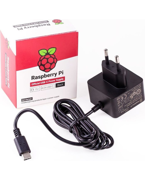 Raspberry Pi RPI PS 15W BK EU adaptateur de puissance & onduleur Intérieure 15,3 W Noir