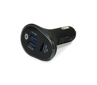 Conceptronic CARDEN06B chargeur d'appareils mobiles Noir Auto