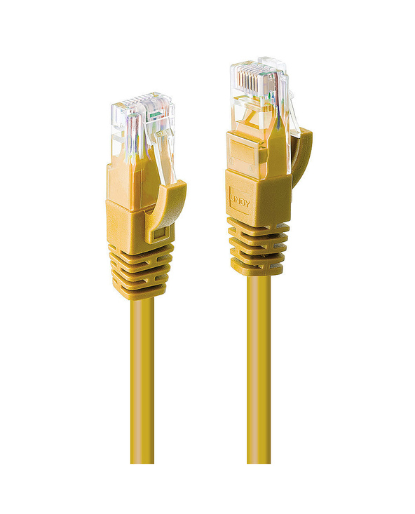 Lindy 48063 câble de réseau Jaune 2 m Cat6 U/UTP (UTP)