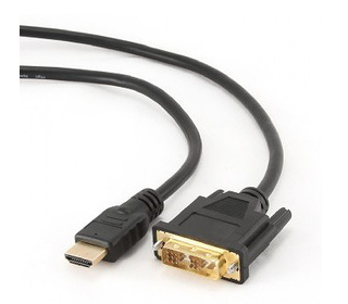 Gembird 1.8m, HDMI/DVI, M/M 1,8 m DVI-D Noir