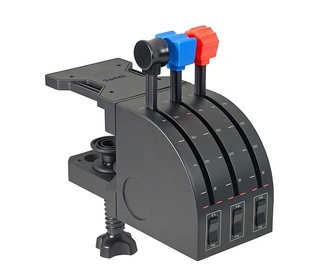 Logitech G Flight Throttle Quadrant Noir, Bleu, Rouge USB 2.0 simulation de vol Analogique/Numérique PC