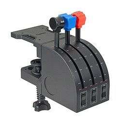Logitech G Flight Throttle Quadrant Noir, Bleu, Rouge USB 2.0 simulation de vol Analogique/Numérique PC