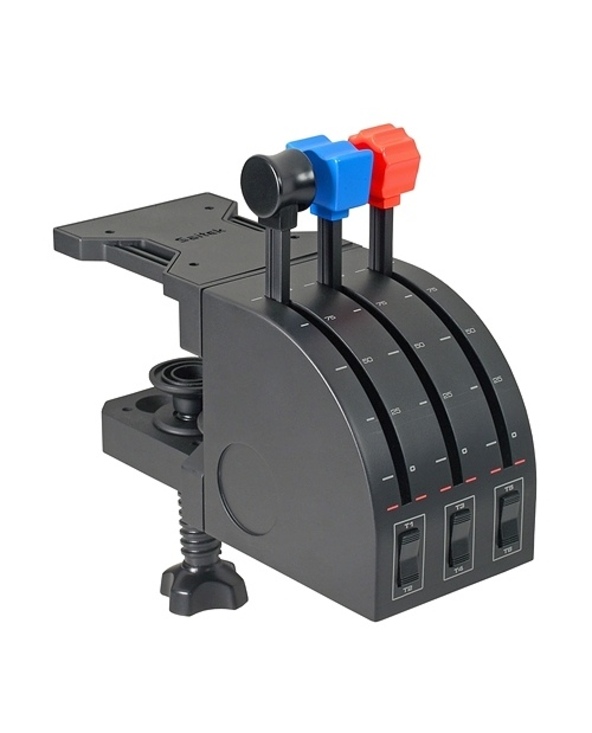 Logitech G Flight Throttle Quadrant Noir, Bleu, Rouge USB 2.0 simulation de vol Analogique/Numérique PC