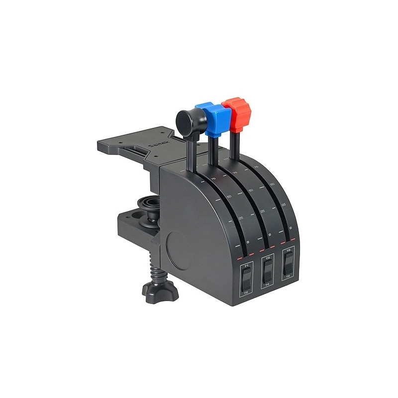 Logitech G Flight Throttle Quadrant Noir, Bleu, Rouge USB 2.0 simulation de vol Analogique/Numérique PC