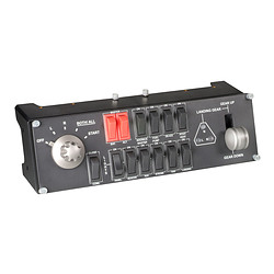 Logitech G Flight Switch Panel Noir, Rouge, Argent USB 2.0 simulation de vol Analogique/Numérique PC