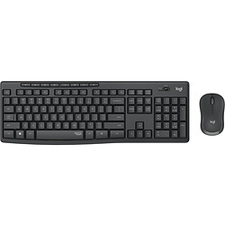 Logitech MK295 Silent Wireless Combo clavier Souris incluse USB QWERTY Nordique Graphite