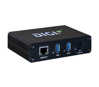 Digi AW02-G300 hub & concentrateur USB 3.2 Gen 1 (3.1 Gen 1) Type-A 1000 Mbit/s Noir