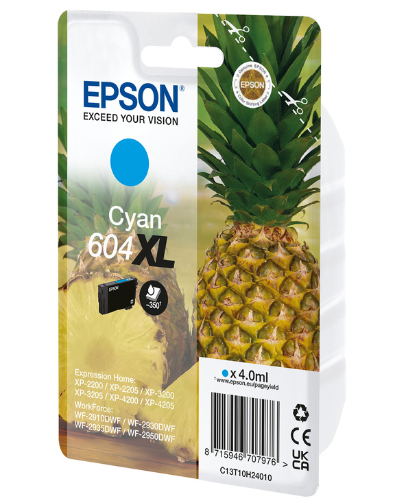 Epson 604XL cartouche d'encre 1 pièce(s) Original Rendement élevé (XL) Cyan
