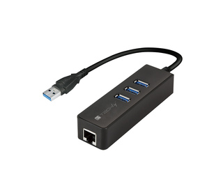 Techly IDATA-USB-ETGIGA-3U2 station d'accueil USB 3.2 Gen 1 (3.1 Gen 1) Type-A Noir