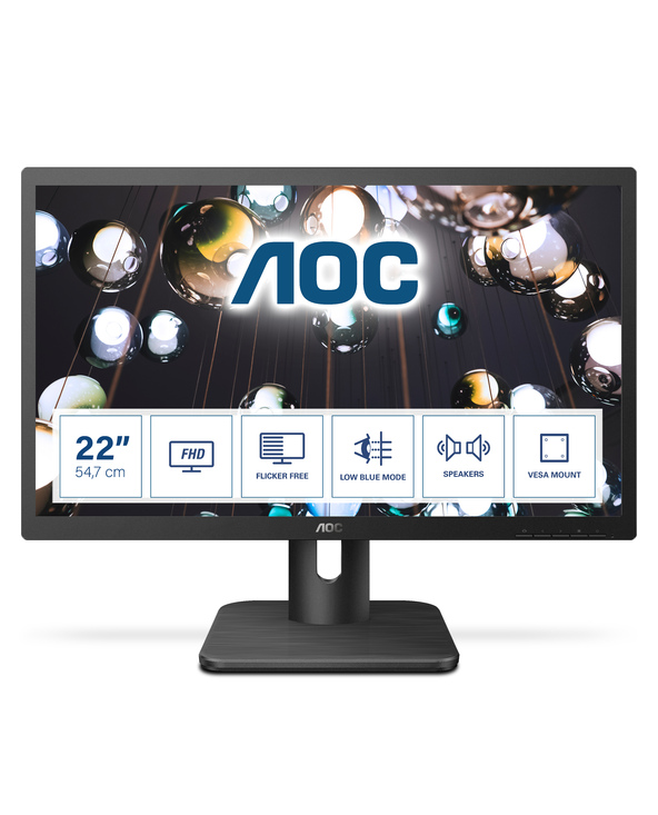 AOC E1 22E1D 21.5" LED Full HD 2 ms Noir