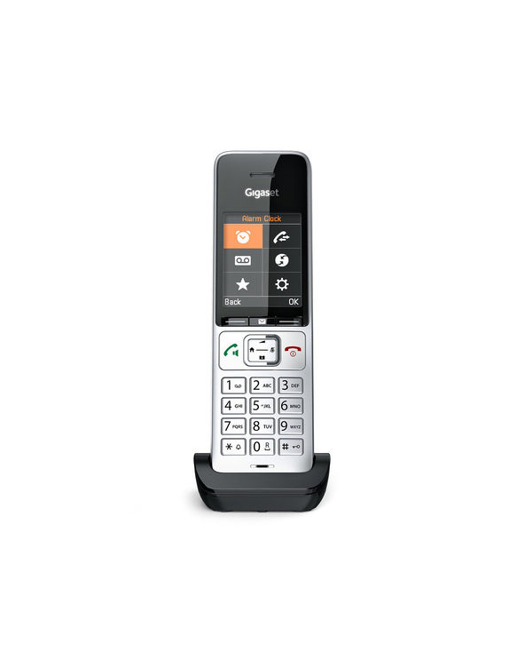 Gigaset COMFORT 500HX Téléphone analog/dect Identification de l'appelant Noir, Argent