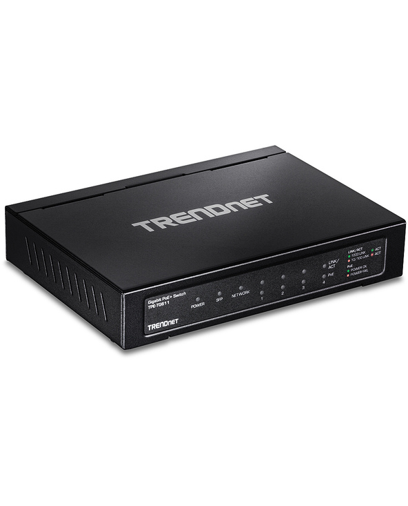 Trendnet TPE-TG611 commutateur réseau Gigabit Ethernet (10/100/1000) Connexion Ethernet, supportant l'alimentation via ce port (