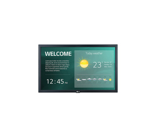 LG 22SM3G-B affichage de messages Panneau plat de signalisation numérique 54,6 cm (21.5") IPS Wifi 250 cd/m² Full HD Noir Intégr