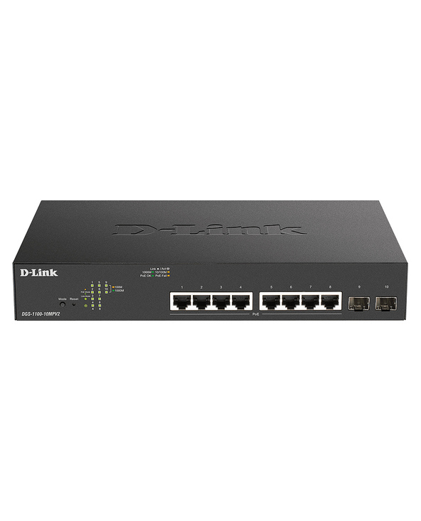 D-Link DGS-1100-10MPV2 commutateur réseau Géré L2 Gigabit Ethernet (10/100/1000) Connexion Ethernet, supportant l'alimentation v