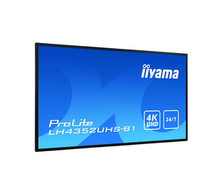 iiyama LH4352UHS-B1 affichage de messages Panneau plat de signalisation numérique 108 cm (42.5") IPS 500 cd/m² 4K Ultra HD Noir 