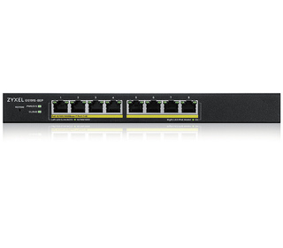 Zyxel GS1915-8EP Géré L2 Gigabit Ethernet (10/100/1000) Connexion Ethernet, supportant l'alimentation via ce port (PoE) Noir