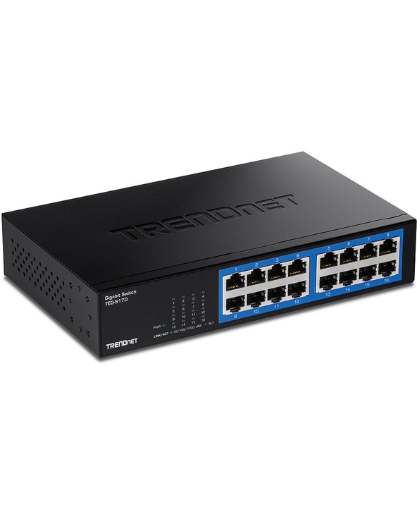 Trendnet TEG-S17D commutateur réseau Gigabit Ethernet (10/100/1000) Noir