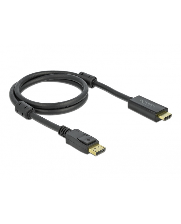 DeLOCK 85955 câble vidéo et adaptateur 1 m HDMI Type A (Standard) DisplayPort Noir