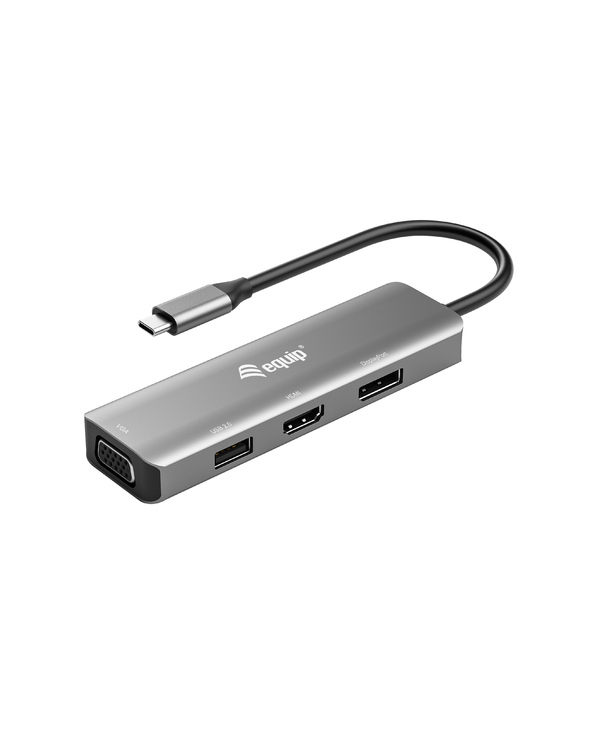 Equip 133485 adaptateur graphique USB 3840 x 2160 pixels Noir, Argent