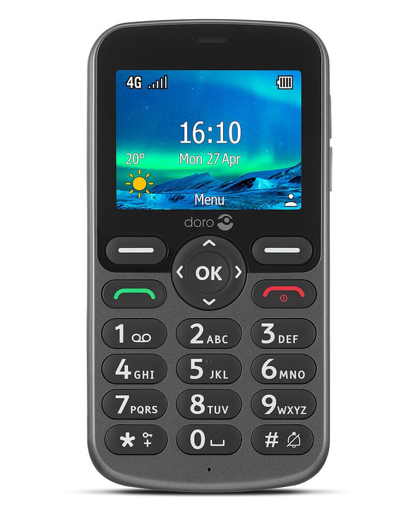 Doro 5860 6,1 cm (2.4") 112 g Gris Téléphone numérique