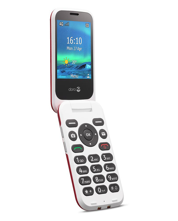 Doro 6820 117 g Rouge, Blanc Téléphone numérique