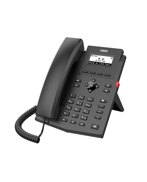 Fanvil X301G téléphone fixe Noir 2 lignes LCD