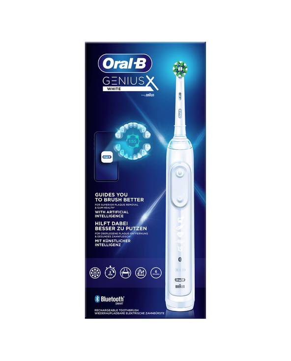 Oral-B Genius X 80354126 brosse à dents électrique Adulte Brosse à dents oscillante Blanc