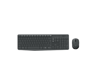 Logitech MK235 clavier Souris incluse USB QWERTY Nordique Gris