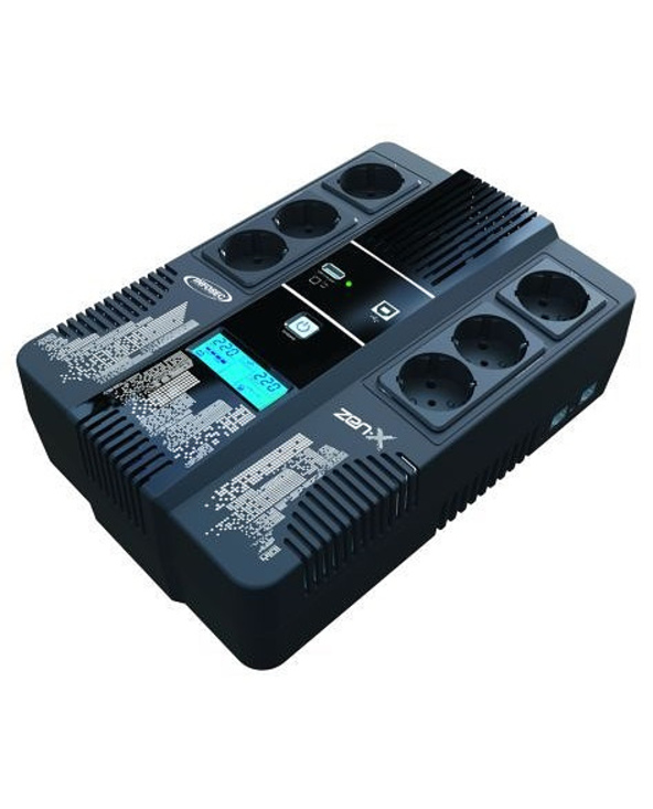 Infosec Zen-X 800 Interactivité de ligne 0,8 kVA 0,48 W 6 sortie(s) CA