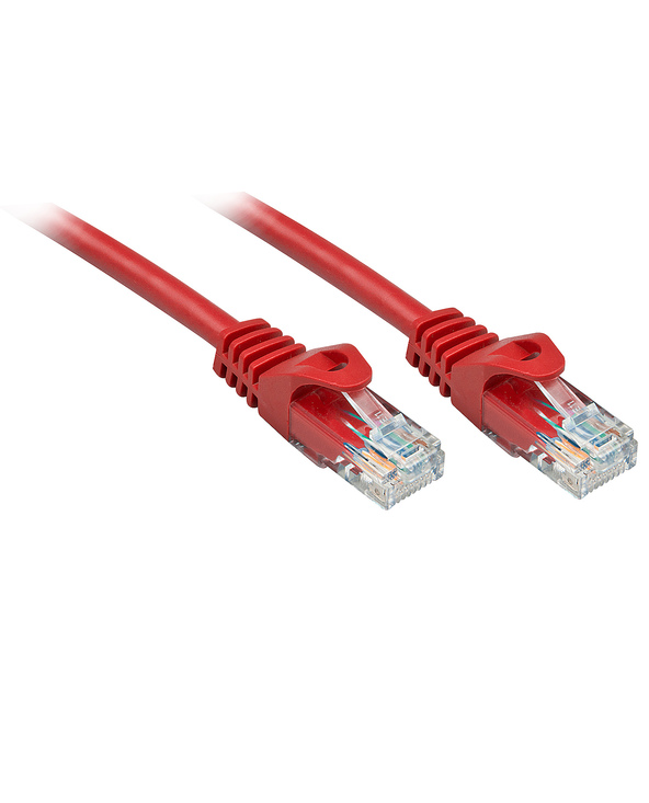 Lindy Rj45/Rj45 Cat6 3m câble de réseau Rouge U/UTP (UTP)
