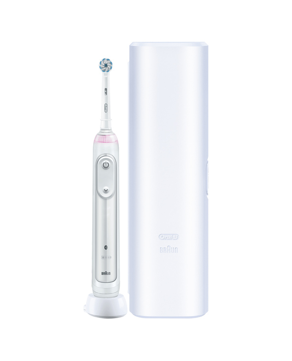 Oral-B SmartSeries 80353920 brosse à dents électrique Adulte Brosse à dents rotative Argent, Blanc
