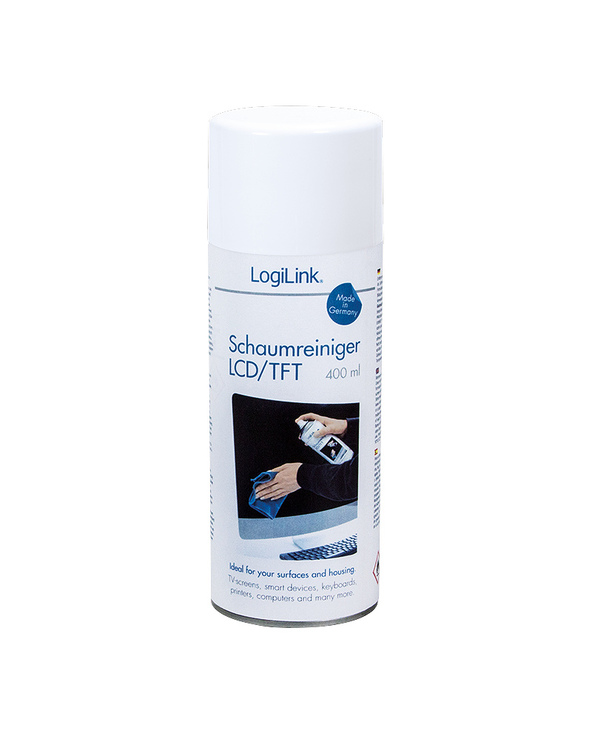 LogiLink RP0012 kit de nettoyage pour ordinateur Métal/Plastique Pulvérisateur de nettoyage d'équipement électronique 400 ml LogiLink RP0012 kit de nettoyage pour ordinateur Métal/Plastique Pulvérisateur de nettoyage d'équipement électronique 400 ml