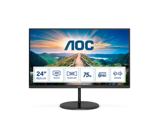 AOC V4 Q24V4EA 23.8" LED 2K Ultra HD 4 ms Noir