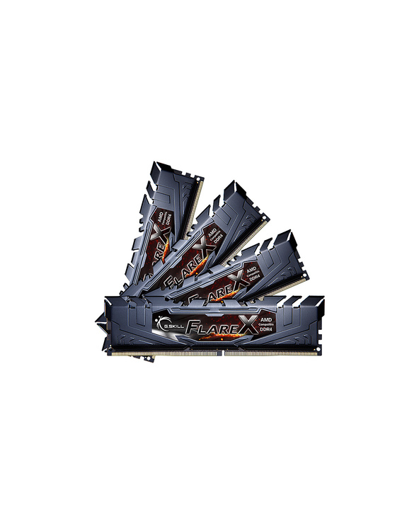 G.Skill Flare X (for AMD) F4-3200C16Q-64GFX module de mémoire 64 Go 4 x 16 Go DDR4 3200 MHz
