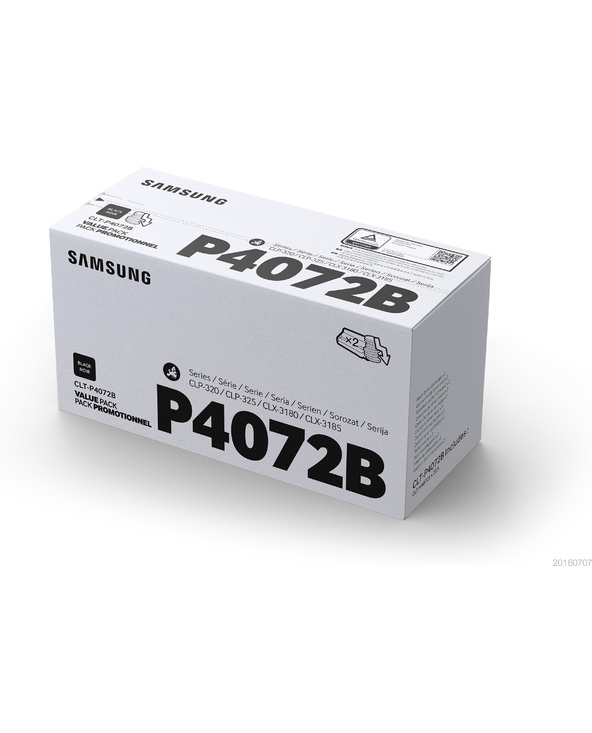 Samsung Pack de 2 cartouches de toner noir CLT-P4072B