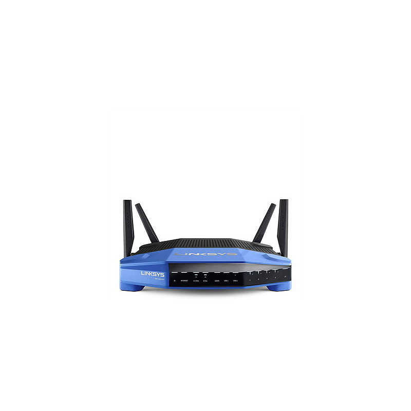 Linksys WRT1900ACS routeur sans fil Gigabit Ethernet Bi-bande (2,4 GHz / 5 GHz) Noir, Bleu